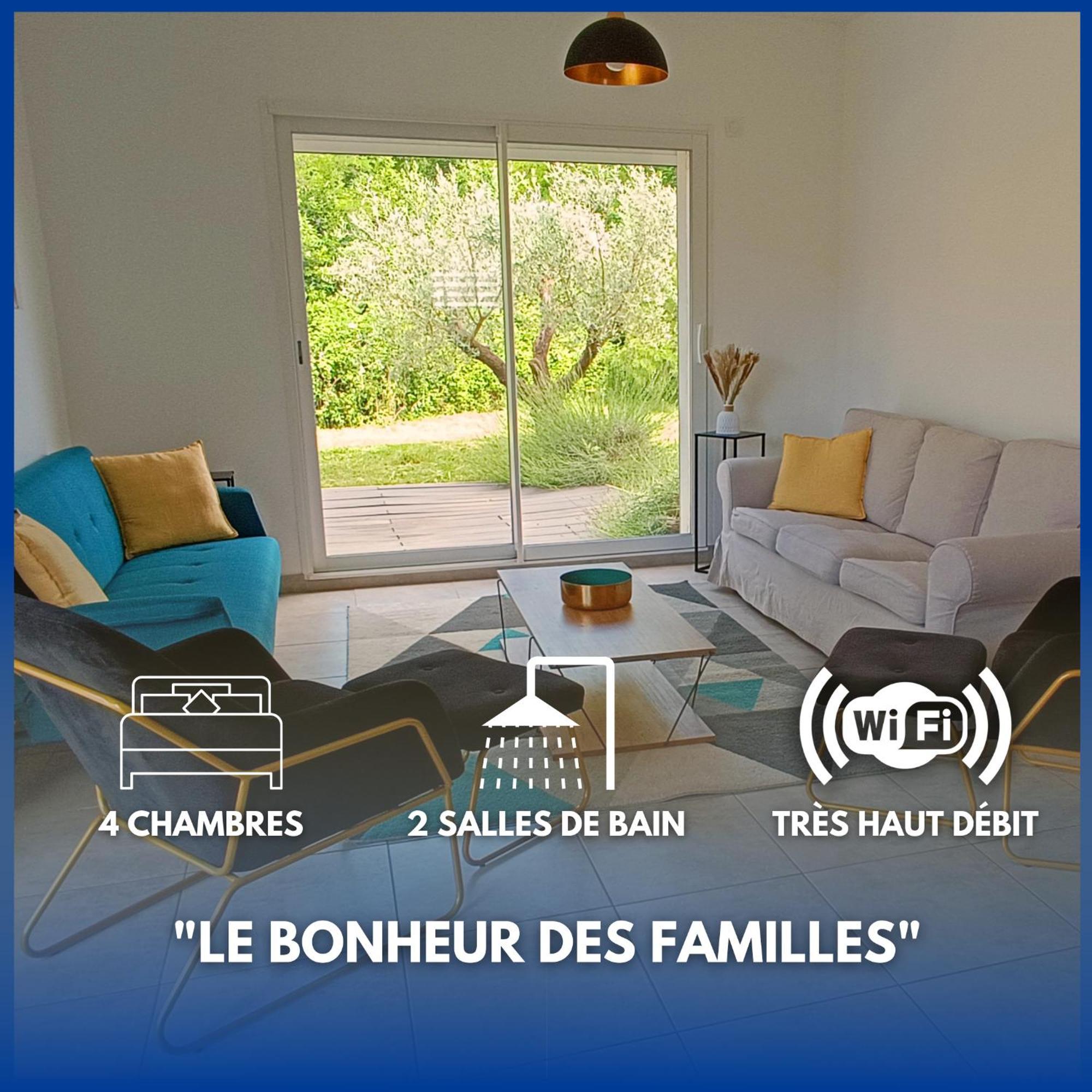 La Villa Lyne - Villa Moderne 4 Chambres 8 Personnes Clim Lèzan Eksteriør billede