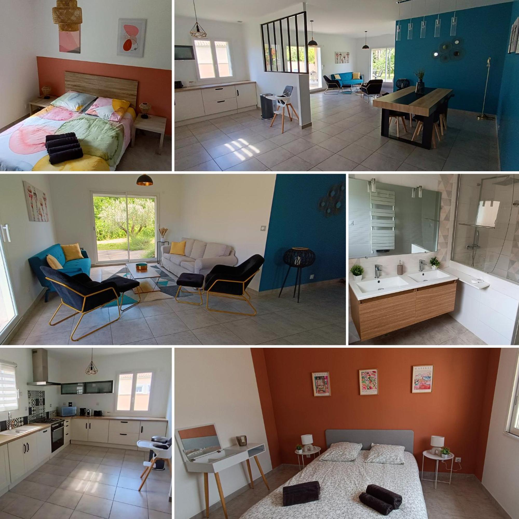 La Villa Lyne - Villa Moderne 4 Chambres 8 Personnes Clim Lèzan Eksteriør billede